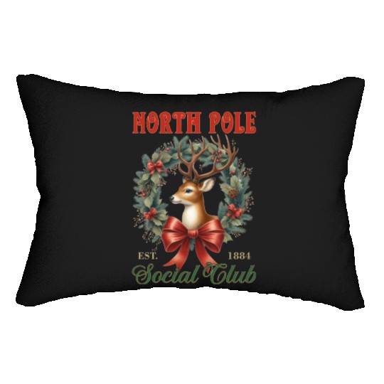 North Pole Soociial Clubb Lumbar Pillows