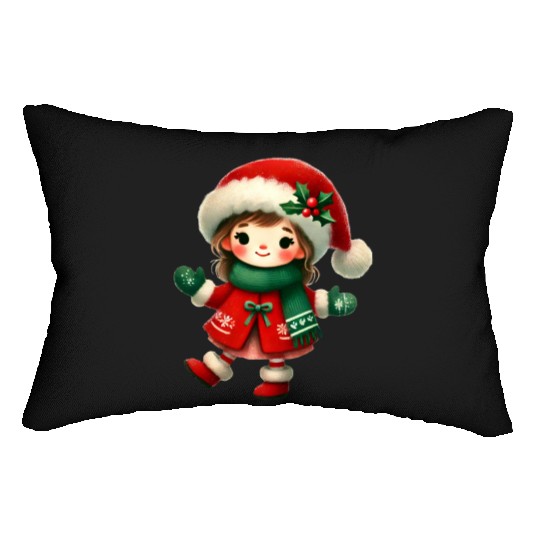 Merry Christmas, Christmas Vintage Lumbar Pillows