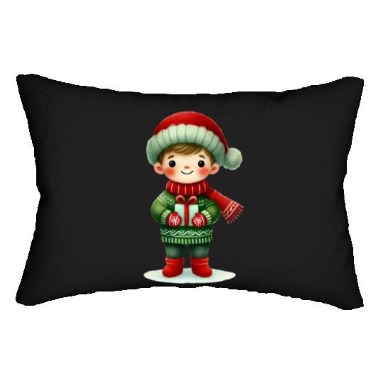 Merry Christmas, Christmas Vintage Lumbar Pillows