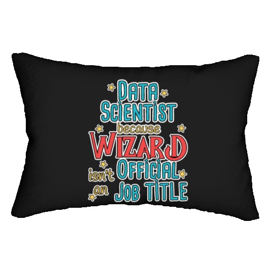 Data Scientist Wizard Data Science Lumbar Pillows