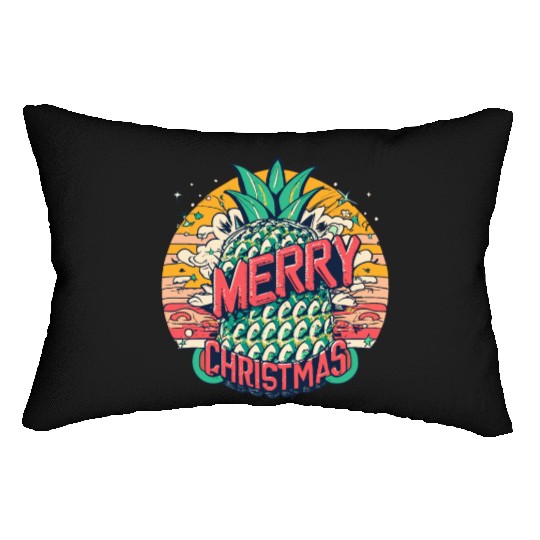 Pineapple Christmas Lumbar Pillows