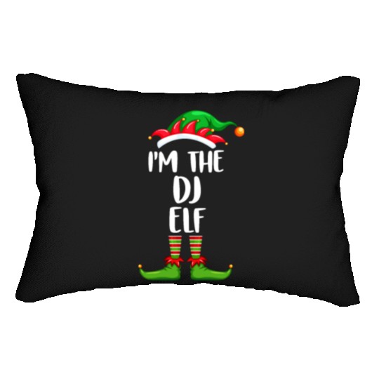 I'm The Dj Elf Lumbar Pillows Matching Family Christmas