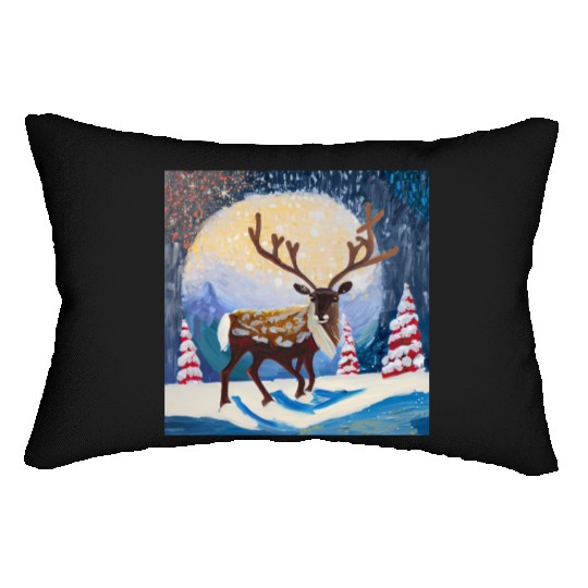 Christmas raider Lumbar Pillows