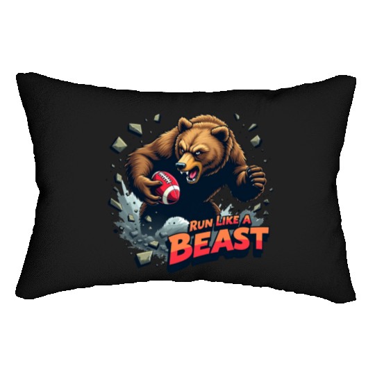 Angry runs: Run like a Bear Lumbar Pillows