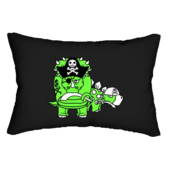 Triceratops Stegosaurus 2 Dinosaur Pirates Dinos Lumbar Pillows