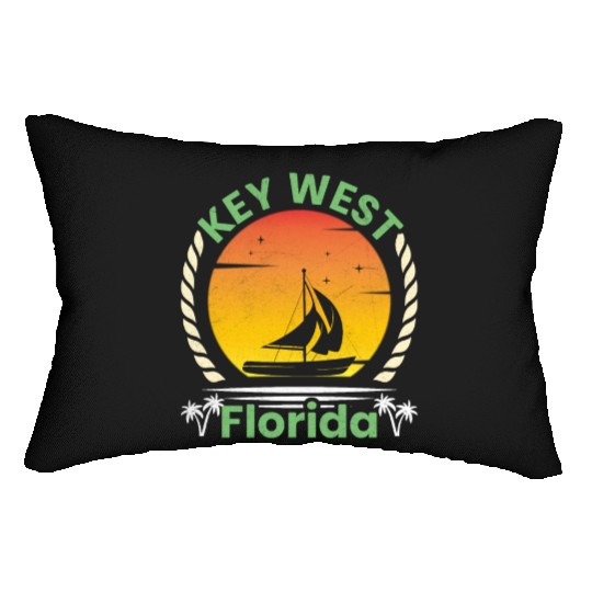 KEY-WEST FLORDIA Sailing West Keys Sailing Outfit Lumbar Pillows