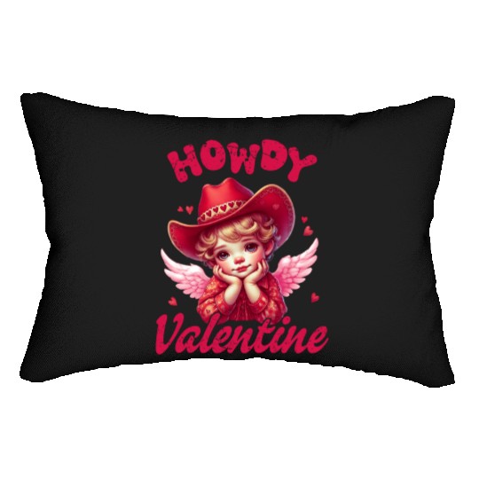 Howdy Valentine, Valentines Day Lumbar Pillows