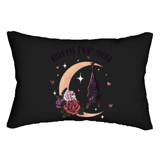 Batty For You, Valentine Retro Lumbar Pillows