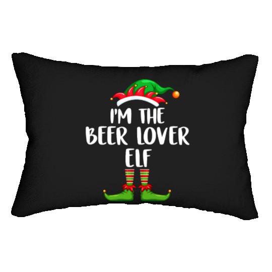 I'm The Beer Lover Elf Lumbar Pillows Matching Family