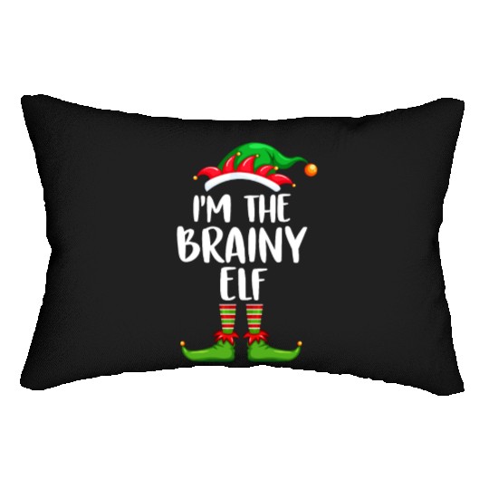I'm The Brainy Elf Lumbar Pillows Matching Family Christmas