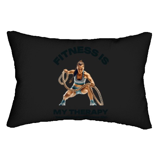 Fitness Is My Therapy - Fitness And Exercise Lumbar Pillows
