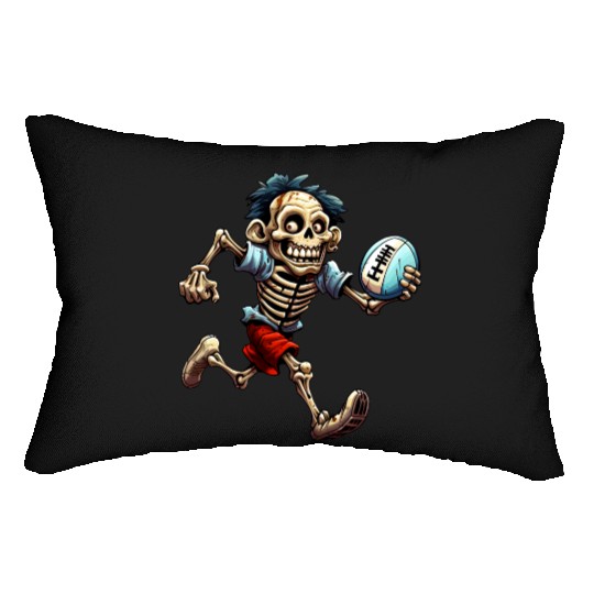 Rugby skeletons Lumbar Pillows