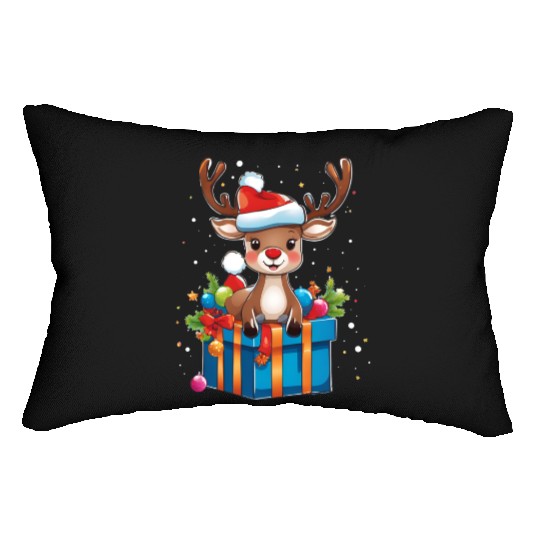 Reindeer Surprise Lumbar Pillows
