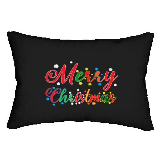 Holly Jolly Holidays : Merry Christmas Lumbar Pillows