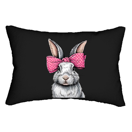 Happy Easter Bunny, Easter Day Lumbar Pillows