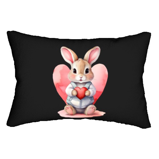 Valentines Cute, Valentine Day Lumbar Pillows