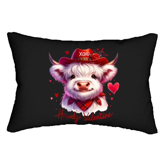 Howdy Valentine, Valentines Day Lumbar Pillows