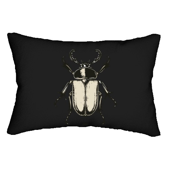 Vintage Insect Illustration – Bold & Symmetric Lumbar Pillows