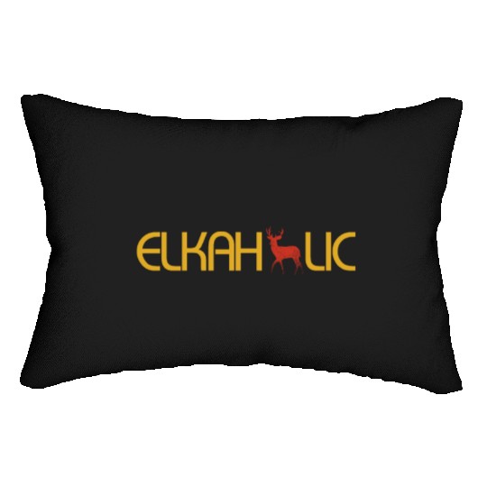 Elk Hunting Elkaholic Hunters Lumbar Pillows