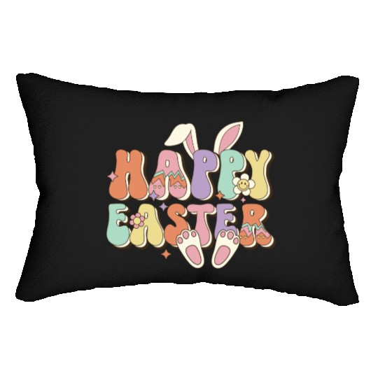 Happy Easter Bunny, Easter Day Lumbar Pillows