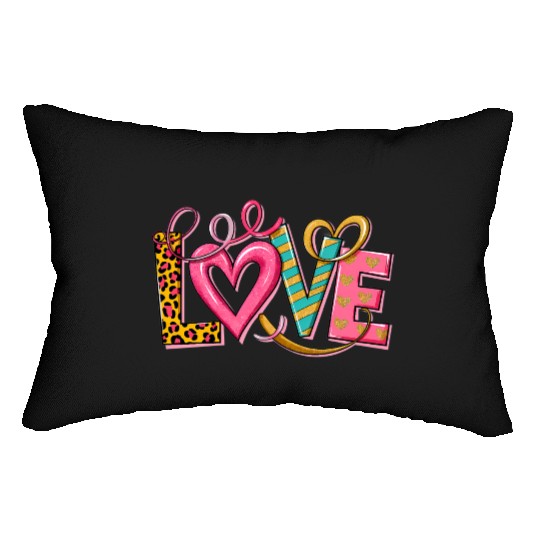 Valentines Day, Valentine Retro Lumbar Pillows