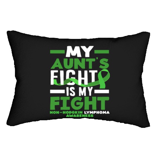 Non-Hodgkin Lymphoma Awareness My Aunt Fight Lumbar Pillows
