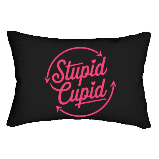 Stupid Cupid Sublimation Lumbar Pillows