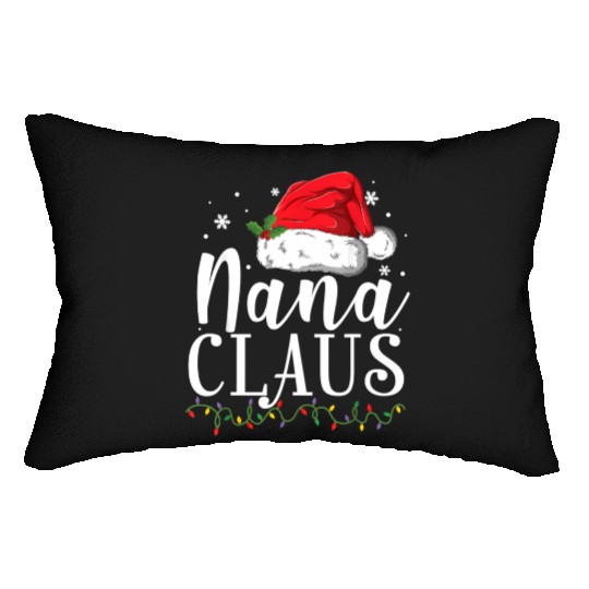 Funny Nana Claus Christmas Pajamas Santa Gift Lumbar Pillows