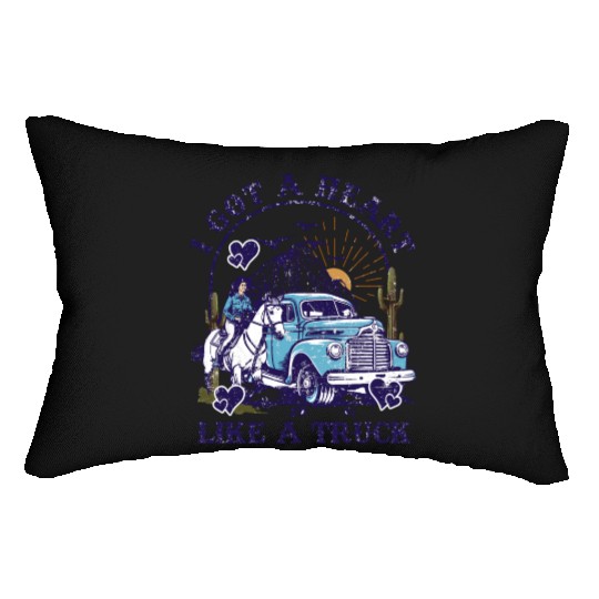 I Got A Heart Like A Truck Lumbar Pillows