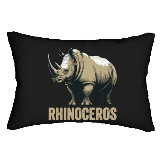 Rhinoceros Rhino Safari African Animal Lumbar Pillows