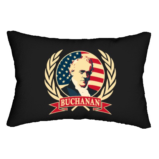 President James Buchanan Lumbar Pillows