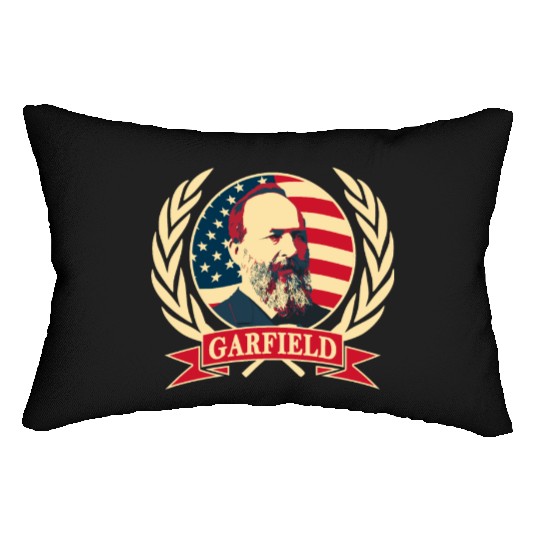 President James Abraham Garfield Lumbar Pillows