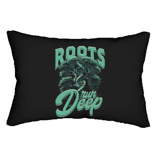 Genealogy Genealogist Roots Run Deep Lumbar Pillows