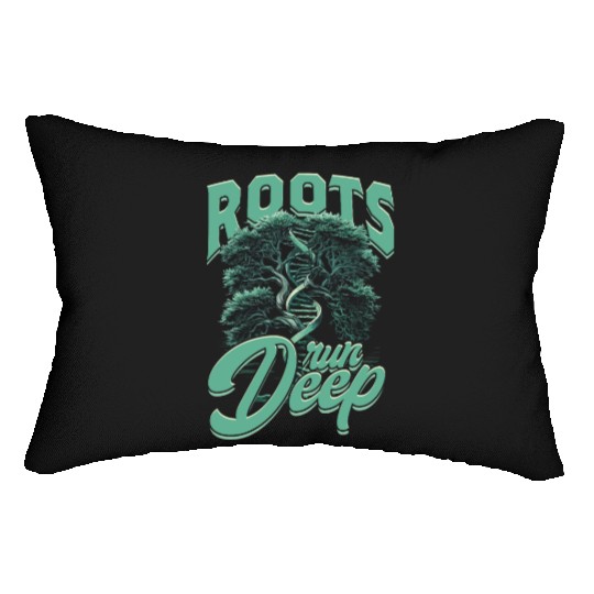 Genealogy Genealogist Roots Run Deep Lumbar Pillows