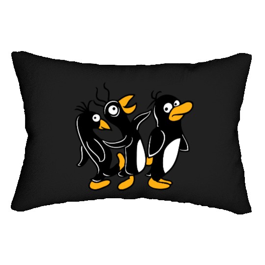 Crazy Penguins Walk Stupid Foot Kick Team Friends Lumbar Pillows