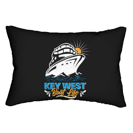 KEY-WEST BOAT LIFE Sailing Florida Keys West Keys Lumbar Pillows
