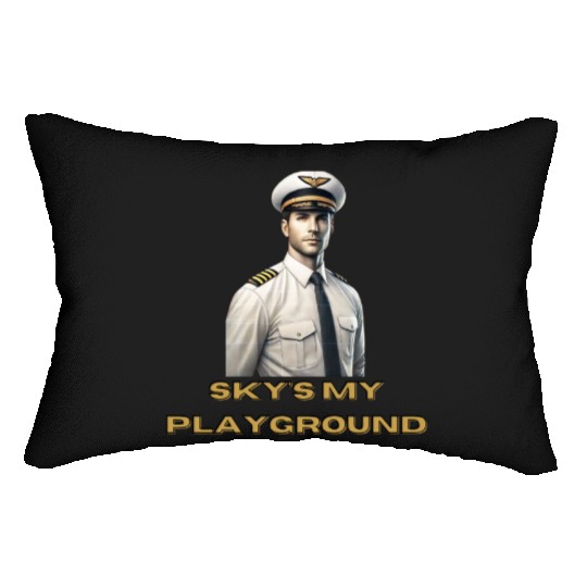 Sky's My Playground - Lumbar Pillows for Pilots