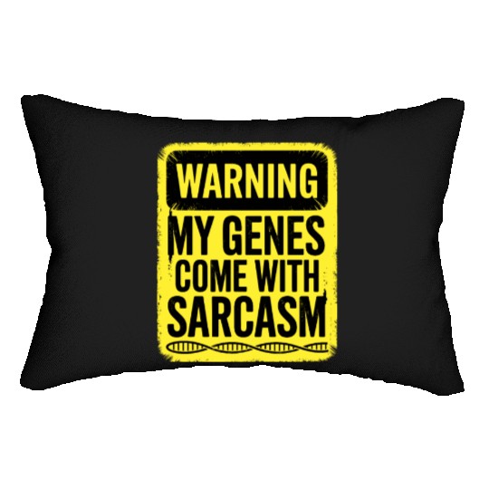 Sarcastic Genealogy DNA Test Genetics Biologist Lumbar Pillows