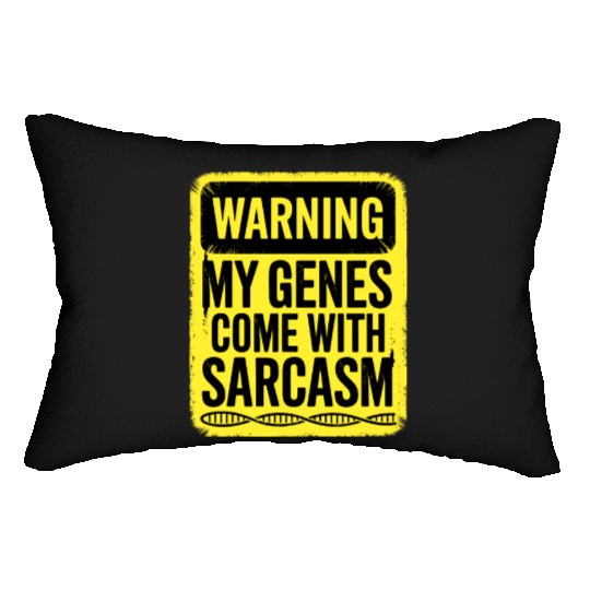 Sarcastic Genealogy DNA Test Genetics Biologist Lumbar Pillows