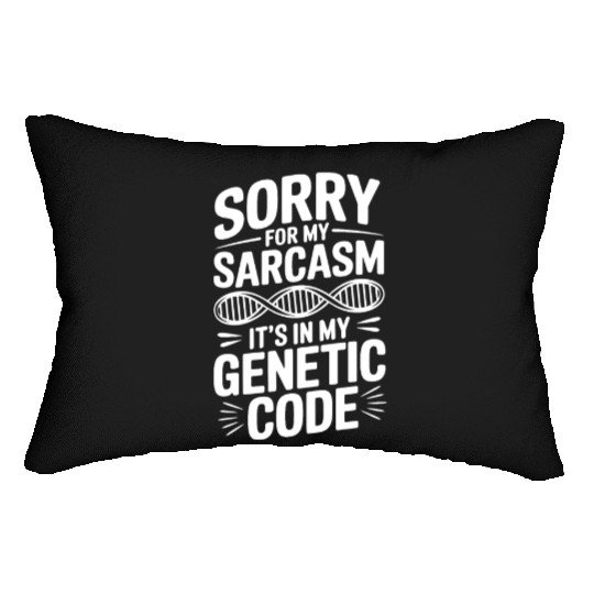 Sarcastic Genealogy DNA Test Genetics Biologist Lumbar Pillows