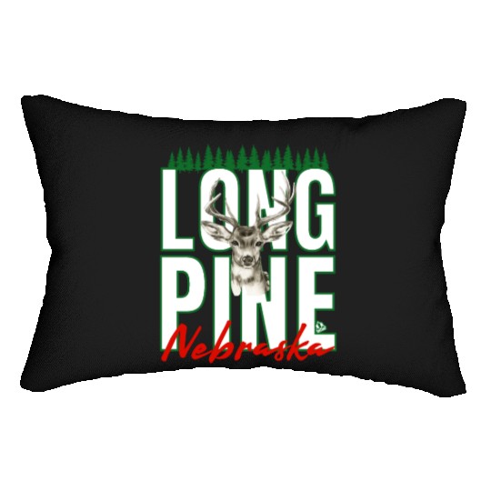 LONG PINE NEBRASKA DEER Family Design Lumbar Pillows