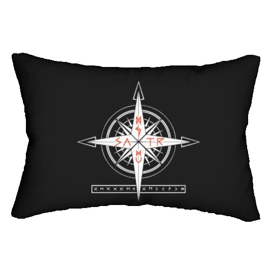 Asatru Valhalla Scandinavian Pride Norsemen Viking Lumbar Pillows