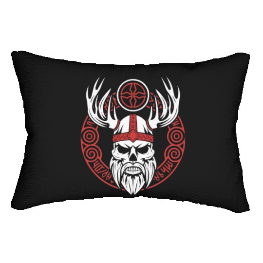 Asatru Valhalla Scandinavian Pride Norsemen Viking Lumbar Pillows
