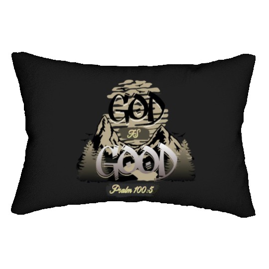 God is good faith Lumbar Pillows