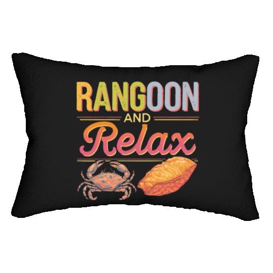 Crab Rangoon Lover American Chinese Sea Food Lumbar Pillows