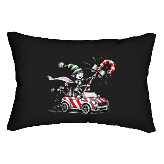 Elf Candy Joust Lumbar Pillows