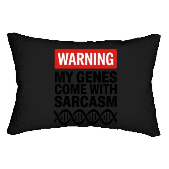 Sarcastic Genealogy DNA Test Genetics Biologist Lumbar Pillows