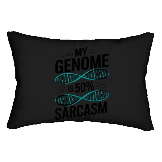 Sarcastic Genealogy DNA Test Genetics Biologist Lumbar Pillows
