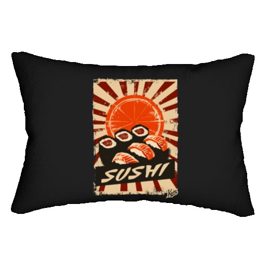 Vintage Sun and Sushi Lumbar Pillows