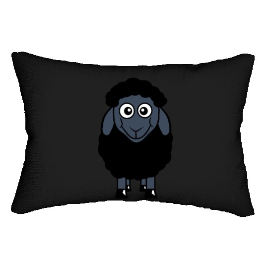 Black Sheep Small Cute Funny Lamb Cool Comic Sweet Lumbar Pillows